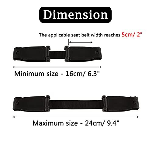Enlarge Car Seat Safety Clip, Anti Escape Car Seat Strap Baby Harness Chest Clip Houdini Straps