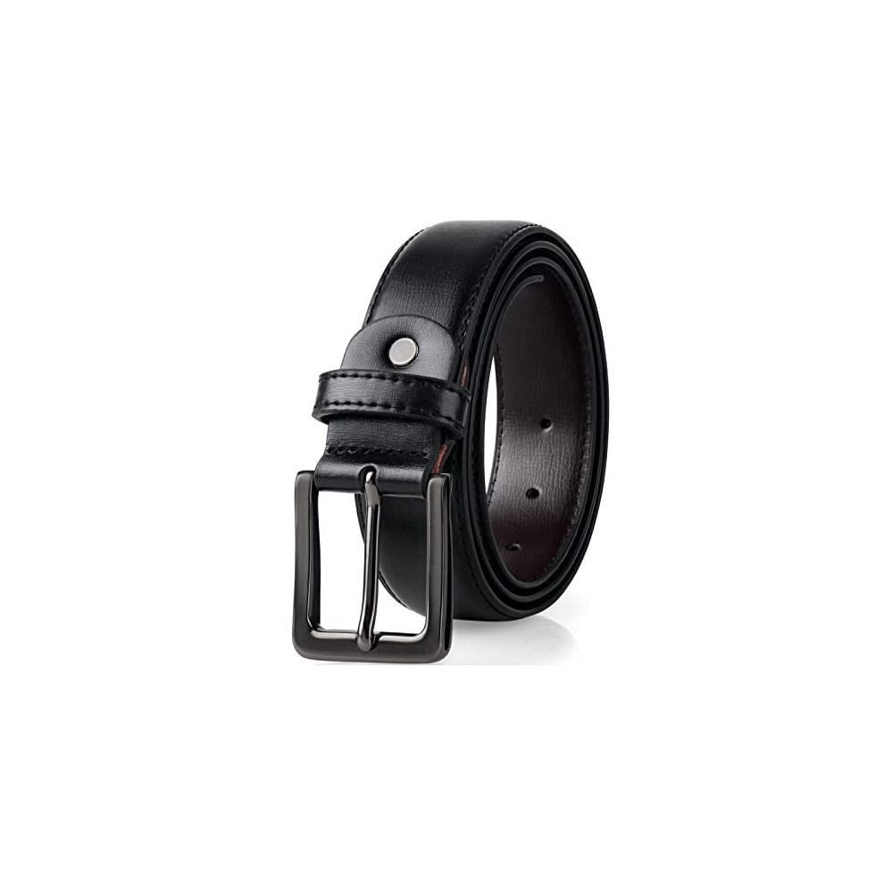Men's Belts,Black Leather Belt for Men, Black Belt Men,Mens Leather Belt,Mens Leather Belts for Trousers Black Buckle