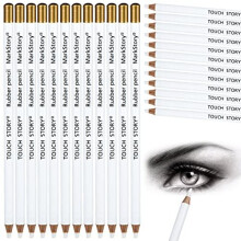 12 Pieces Eraser Pencils Set for Artists, Professional Highlight Painting Eraser Wooden Sketch Eraser Pen for Sketching, Revise Erasing Details