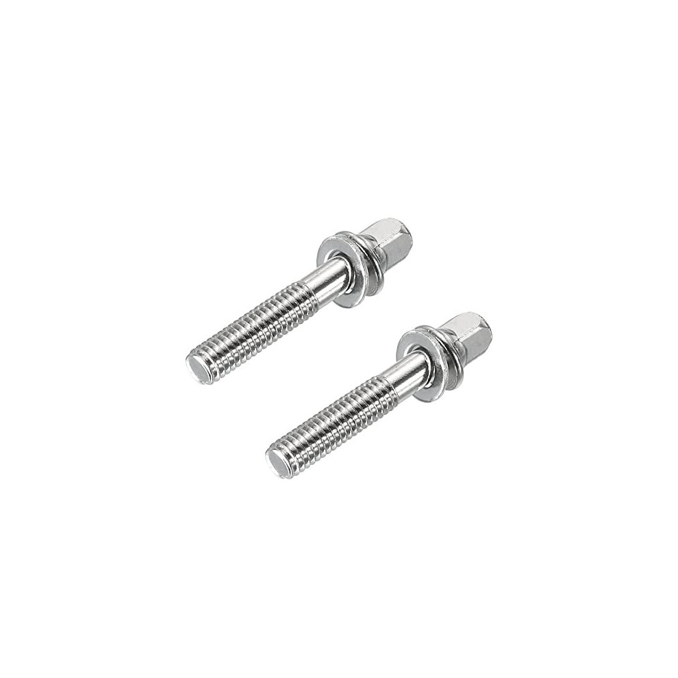 Drum Tension Rods M6 x 30mm for Bass Drum Hardware Parts Accessory Pack of 2