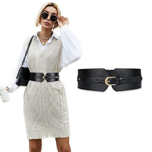Womens Wide Elastic Waist Belt for Dress Ladies Stretch Cinch Belt for Girls