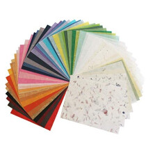 40 Sheets 8.5x11 in Mulberry Paper Design Craft Hand Made Art Tissue Japan Origami Washi Sale Unryu Thailand Products Card Making