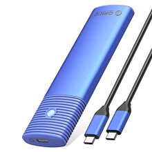 ORICO Aluminum M.2 NVMe SSD Enclosure - Tool-Free, 10Gbps USB-C, USB 3.2, M-Key 2230-2280, Up to 4TB, Thunderbolt 3 Compatible