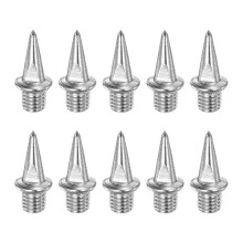10pcs Track Spikes 13.5mm Steel Long Nails Replacement Spikes for Middle Long-Distance Running Track Shoes, Silver Tone