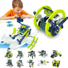 12-in-1 Education DIY Solar Robot Toys Building Science Kits for Kids Age 8 9 10 11 12 Years Old Boys Christmas Birthday Gifts STEM Robot Building Kit
