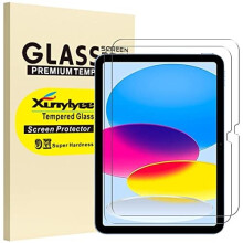 [2 Pack Screen Protector for iPad 10th Generation 10.9", Easy Installation Tempered Glass Film for iPad 10th Generation release 2022