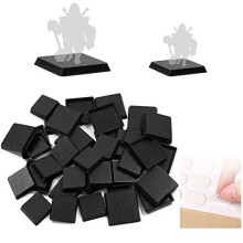 Model Base Plastic Base for Sand Table War Games Table and Miniature Game with Mixed Base (Square)
