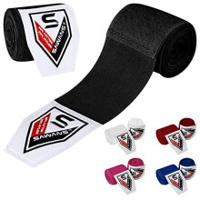 Boxing Hand Wraps Martial Arts Bandages Inner Gloves Punching MMA 2.5 3.5 4.5 Meter Wrist Support Straps Elasticated Training Bag Combat Sports