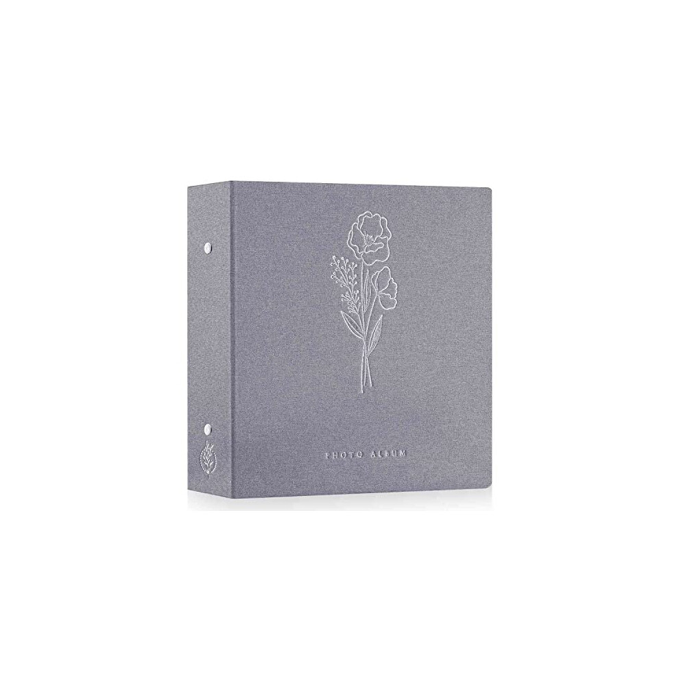 Lanpn Photo Album 6X4 Slip In, Linen 600 Pockets Photo Albums Holds Landscape And Portrait 10X15cm Picture Grey