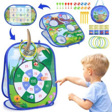 Toys for 3-10 Year Old Boys, Kids Dart Board Set Dinosaur Toys for Boys Outdoor Toys Garden Toys Gifts for 3-10 Year Old Boys Boys Toys Age 3-10 Kids
