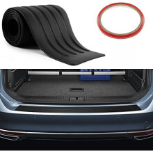 Car Rear Bumper Protector Universal Rear Bumper Protectors Anti-Scratch Rubber Trim Cover, Black Rubber Durable Protect and Hide Scratches, Bumper