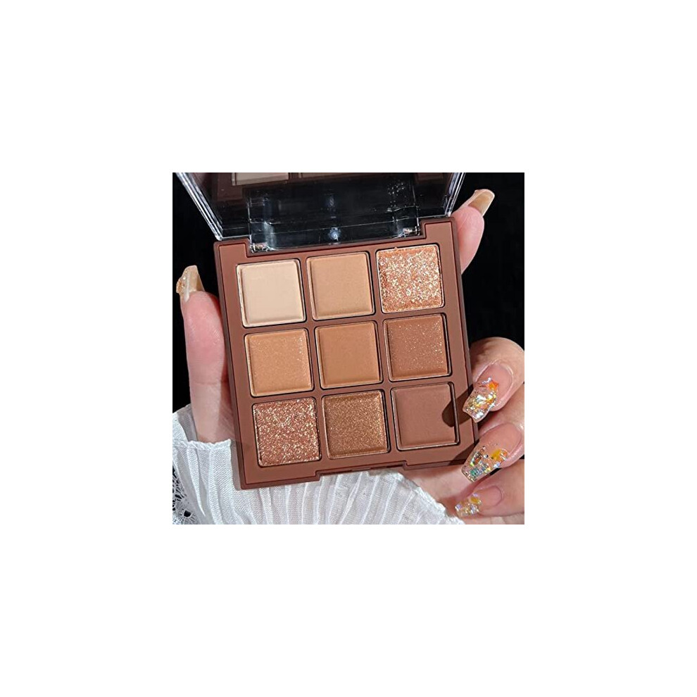 Meitrend Eyeshadow Palette, Chocolates Eye Shadow Palette Matte And Glitter Eyeshadow Make-Up Palettes Natural Waterproof Long Lasting Highly Pigmented Travel