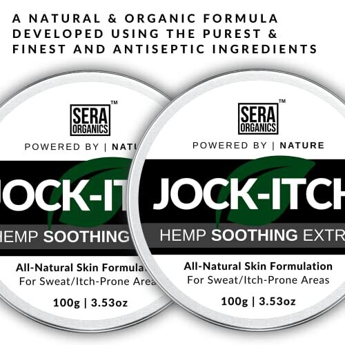 Jock Itch Adult Rash Treatment Cream For Men & Women, Natural Anti