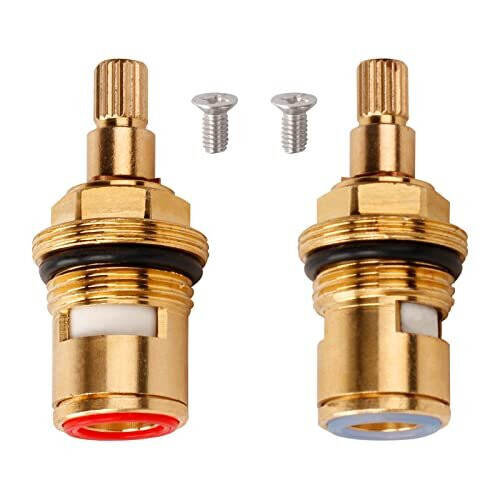 2pcs Mixer Tap Cartridge Replacement 1/4 Turn Ceramic Tap Cartridge Tap