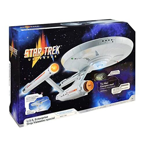 USS Enterprise NCC-1701 Star Trek Model & Star Trek Figure Captain Jean ...