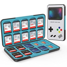 SD Card Holder for Memory SD Card and Micro SD Card, Portable SD Card Case SD SDHC SDXC Micro SD Card Storage with 20 SD Cards Slots & 20 Micro SD