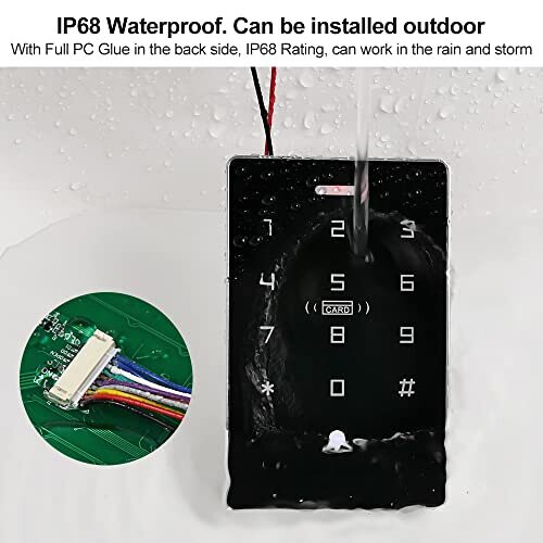 NFC RFID Access Control Keypad IP68 Waterproof Dual Frequency 125KHz ...