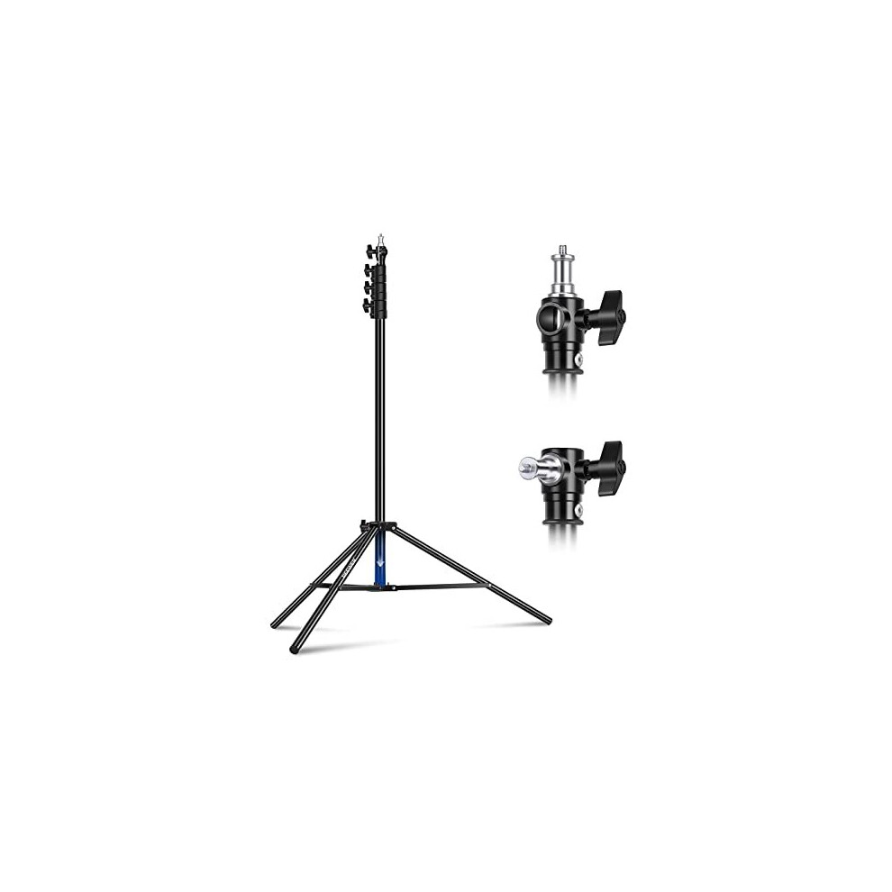 9.8ft/3m Air Cushioned Light Stand, Heavy Duty All Metal Photography Tripod Stand with 1/4â to 3/8â Reversible Spigot, 3 Way Mounting Interface &