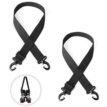 2pcs Ski Boot Carrier Strap with 360 Degree Buckle, Adjustable Ski Carrier Straps Ski Shoulder Strap for Skiing Accessories for Adults Teens Skiing