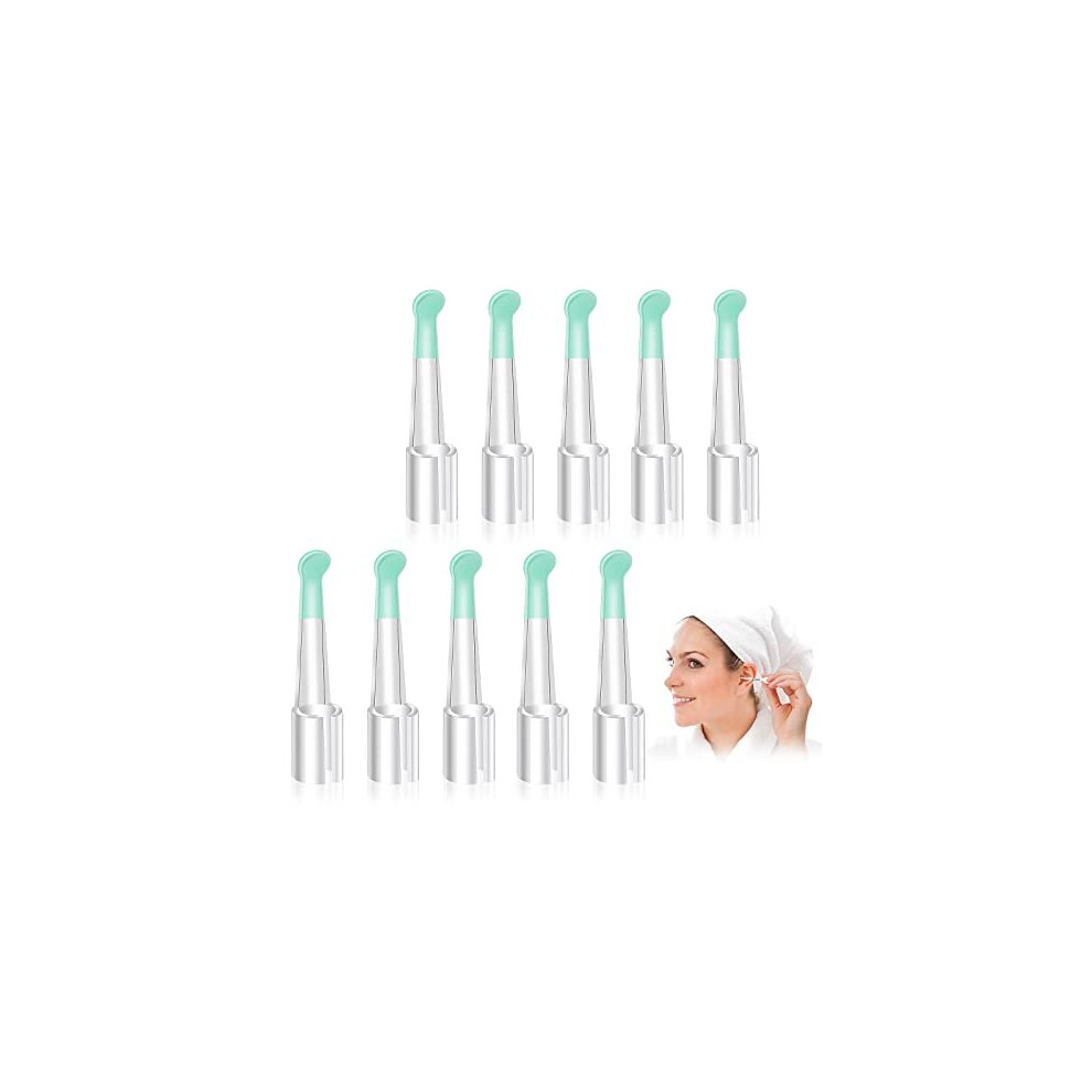 Prasacco 10 Pieces Silicone Ear Spoon Tips, Soft Ear Cleaner Replacement Tips Otoscope Ear Wax Removal Tool Replacement Reusable Ear Wax Removal Accessories