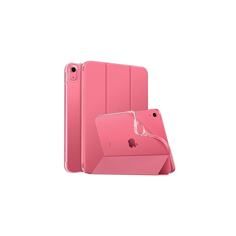 Case for iPad 10th Generation Case 2022, iPad 10.9 inch Case, Soft TPU Translucent Frosted Back Cover Slim Shell Protective Case with Adjustable
