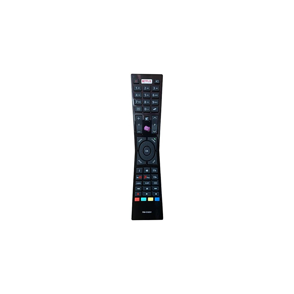 New Replacement Jvc Rm-C3231 Remote Control Fit For Jvc Smart 4K Led Tv Rmc3231 Lt-32C670 Lt-32C661 Lt-24C660 Lt-24C661 Lt-32C660 - No Setup Required 5014542704598