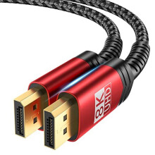 8K DisplayPort Cable 1.4, DP Cable 1M (8K@60Hz, 2K@240Hz,4K@144Hz,32.4Gbps),Display Port to Display Port Cable (DP to DP Cable) Compatible for