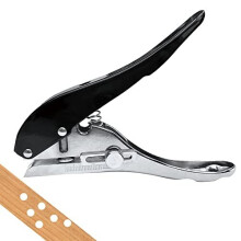 1/4 inch 6mm Puncher, Single Hole Punch Hand Hold Puncher Heavy Duty Hole Puncher Single Round Paper Punch Portable Hand Held Long Reach Hole Punch