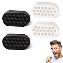 4 PCS Silicone Chewing Trainer, Jaw Exerciser, Face Exercise Ball, Jaw Strengthener, Chin Muscle Trainer, Strengthen and Regulate Facial Muscles