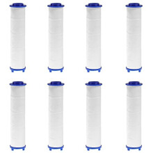8Pcs Shower Head Filter Universal PP Cotton Filter Shower Filters Core 8 x 2.5 cm Shower Head Replacement Filter Water Filter Element for Hard Water