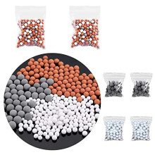 Negative Ionic Shower Head Beads Replacement Bio-Active Stone for Ionic Filter Shower Head Remove Chlorine Fluoride Impurities and Hard Water (Three