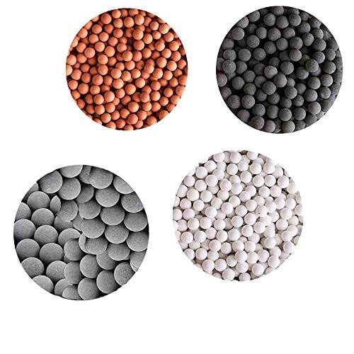 Negative Ionic Shower Head Beads Replacement Bio-Active Stone for Ionic Filter Shower Head Remove Chlorine Fluoride Impurities and Hard Water (Three 1
