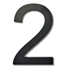 8 Inch House Numbers for Outside-Large Modern 3D Floating Door Numbers-Weatherproof and Easy to Install-Matte Black Acrylic Number (2)