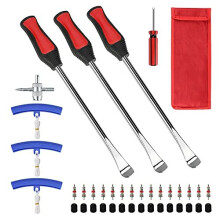 Tyre Lever Spoon Tool Set 39PCS, Tyre Repair Changing Spoons Lever Tool Kit for Motorcycle Bike Car Tyre Changing Removing, with 3 Tyre Lever Tool