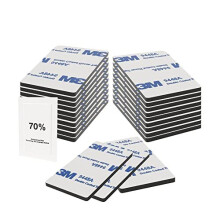 SPYDER - 3M 9448A Double Sided Sticky Pads - 50mmx30mm Black Super Strong Heavy Duty Adhesive Pads 40 pack - Removable Sticky Foam Pads for Indoor and