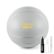 PRO Gym Ball 65cm Grey, Anti-Burst Birthing Ball for Maternity & Labour, Yoga Exercise Swiss Ball for Fitness and Recovery
