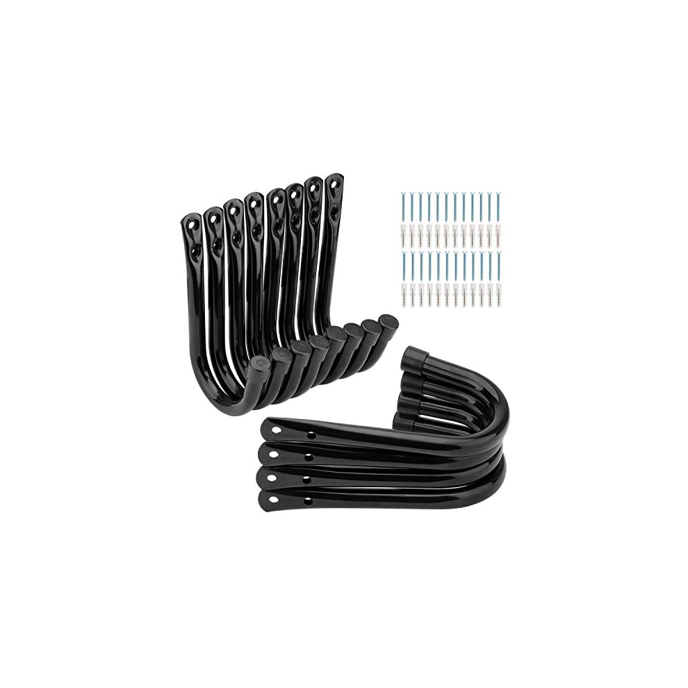 Garage Storage Hooks 9Cm Heavy Duty Wall Mounted Garage Utility Hooks 12 Pack Hangers Great For Tools Bikes Ladders Chairs 5014542714467