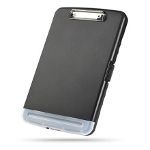 Clipboard with Storage, Heavy Duty Clip Boards with Pen Holder, A4 Plastic Clipboards with Compartment, Holds 6+ Pencils and 200+ Sheets, Strong