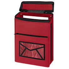 Letter Box Catcher, Red Felt Letterboxes Post Catcher for UPVC, Glass, Wood, and Metal Doors, Indoor Letterbox Cages, Mail Catcher, Self-Adhesive or