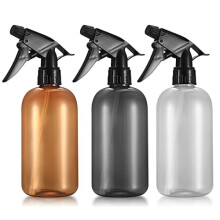 3 Pcs 500 ML Empty Spray Bottles, Water Spray Bottles, Empty Mist Atomiser Spray Bottles, Plastic Refillable Plant Mist Trigger Sprayers Bottles for