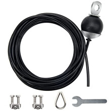 5m Heavy-Duty Adjustable Pulley Cable Replacement for Home Gym, 5mm, 500lb Capacity, 7x19 Steel Wire Rope, Noise-Free