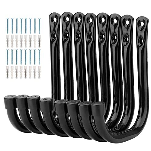 Garage Storage Hooks, Heavy Duty Utility J Hooks for Garage Storage ...