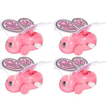 4pcs Wind Up Toys Butterfly Flip Flap Toy Clockwork Jumping Toy Retro Party Favor Early Learning Toys for Kids Children