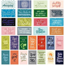 90 Pcs Motivational Quote Note Cards, Encouragement Greeting Cards for School Workplace Gifts, Mini Inspirational Appreciation Business Cards for