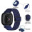 3 Pack Elastic Nylon Straps Compatible for Fitbit Versa 4/Versa 3/Sense 2/Sense Strap, Stretchy Adjustable Fabric Breathable Replacement Straps for 2