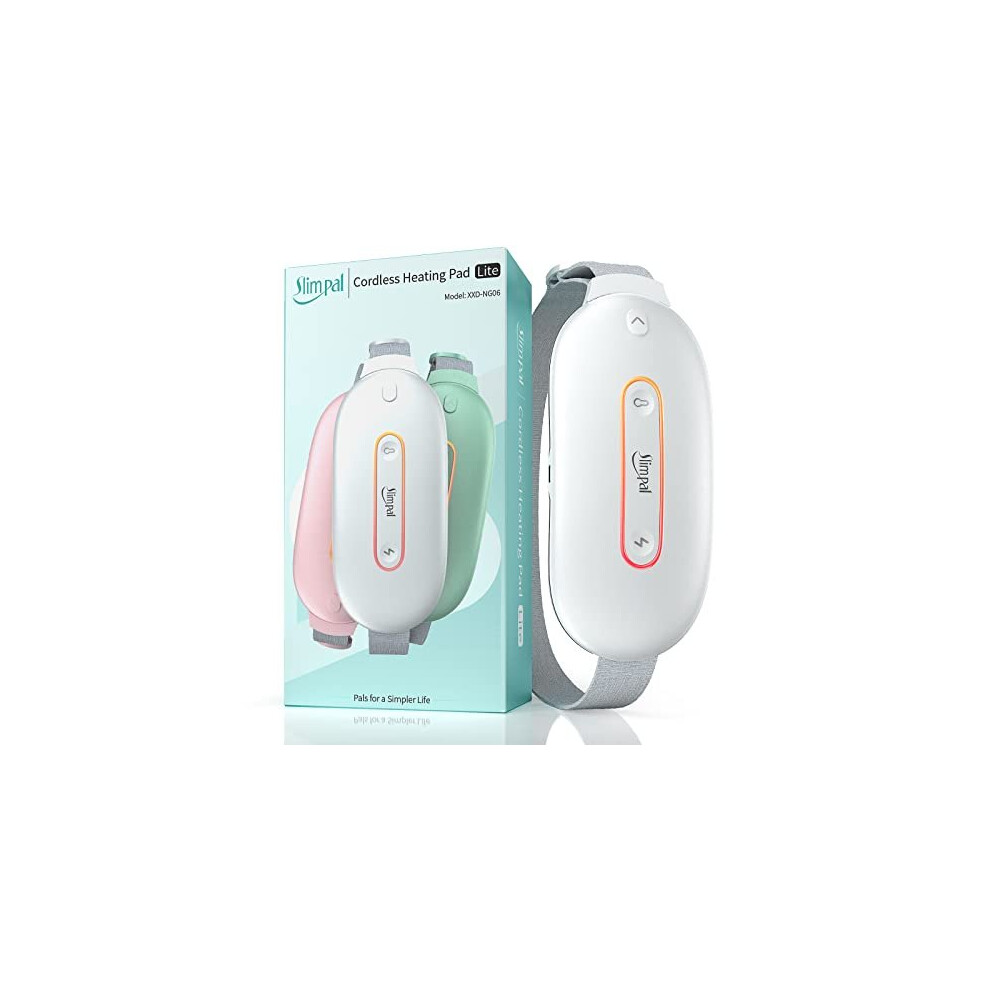 Slimpal Portable Heating Pads For Cramps Electric Period Menstrual Heating Pad With Massager Cordless Heat Pad For Stomach Back Pain Relief Electric With
