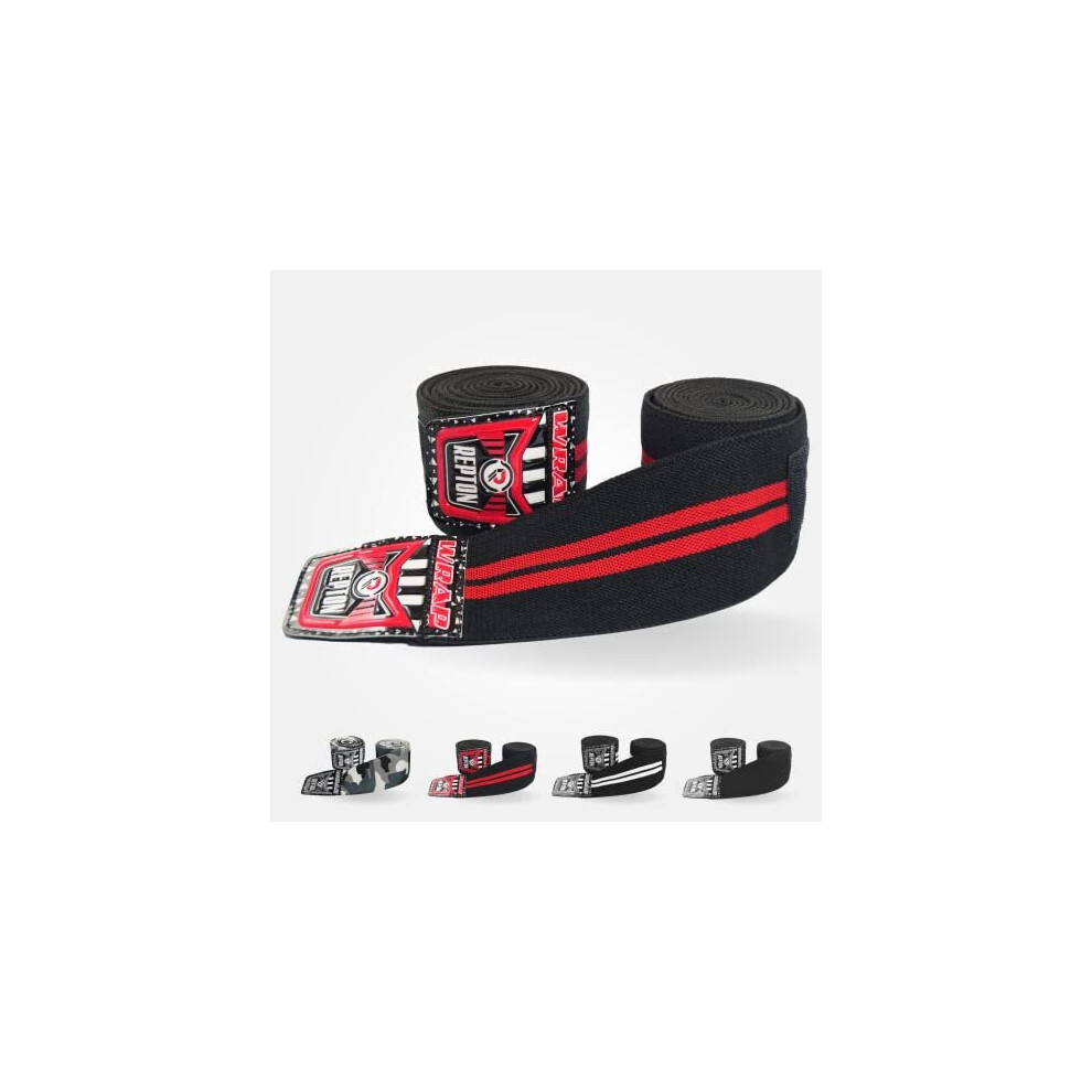 Repton Fitness Gears Repton Knee Wraps Pair Weightlifting | Elasticated Knee Straps For Gym And Workout | Compression Support Wraps For Powerlifting, Squats & Cross