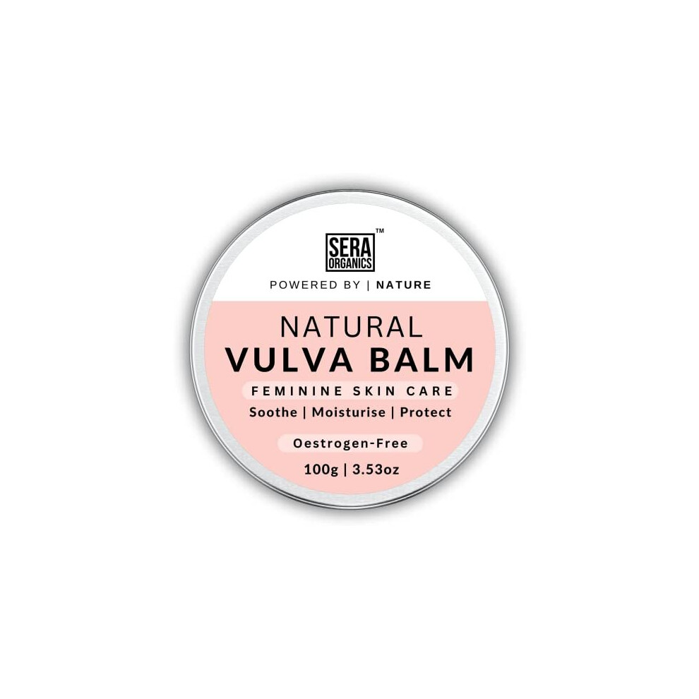 Sera Organics Cream Natural Vaginal Moisturiser For Vaginal Dryness Â Menopause Support, Vulva Balm, Helps Relieve Irritation, Dryness, Itching, Chafing, Odour,