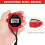 Sport Stopwatch Timer, Multi-Function Sport Digital Stopwatch Large Display, Single Lap /Split Memory Stopwatch with12/24 Hour Clock Alarm Calendar 3