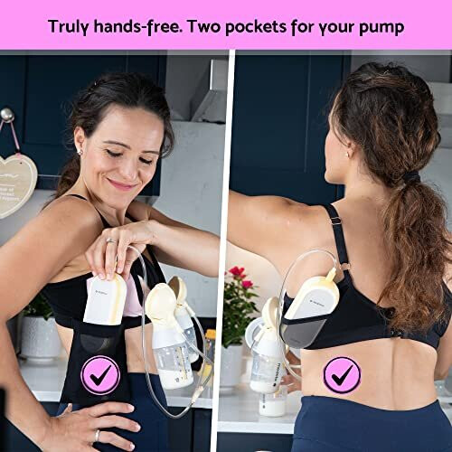Pumping Bra, Breast Pump Bra - Hands Free Nursing Bra, Maternity Bra, Easy  Breastfeeding, Compatible with All Breast Pumps - Bellababy, Lansinoh, on  OnBuy